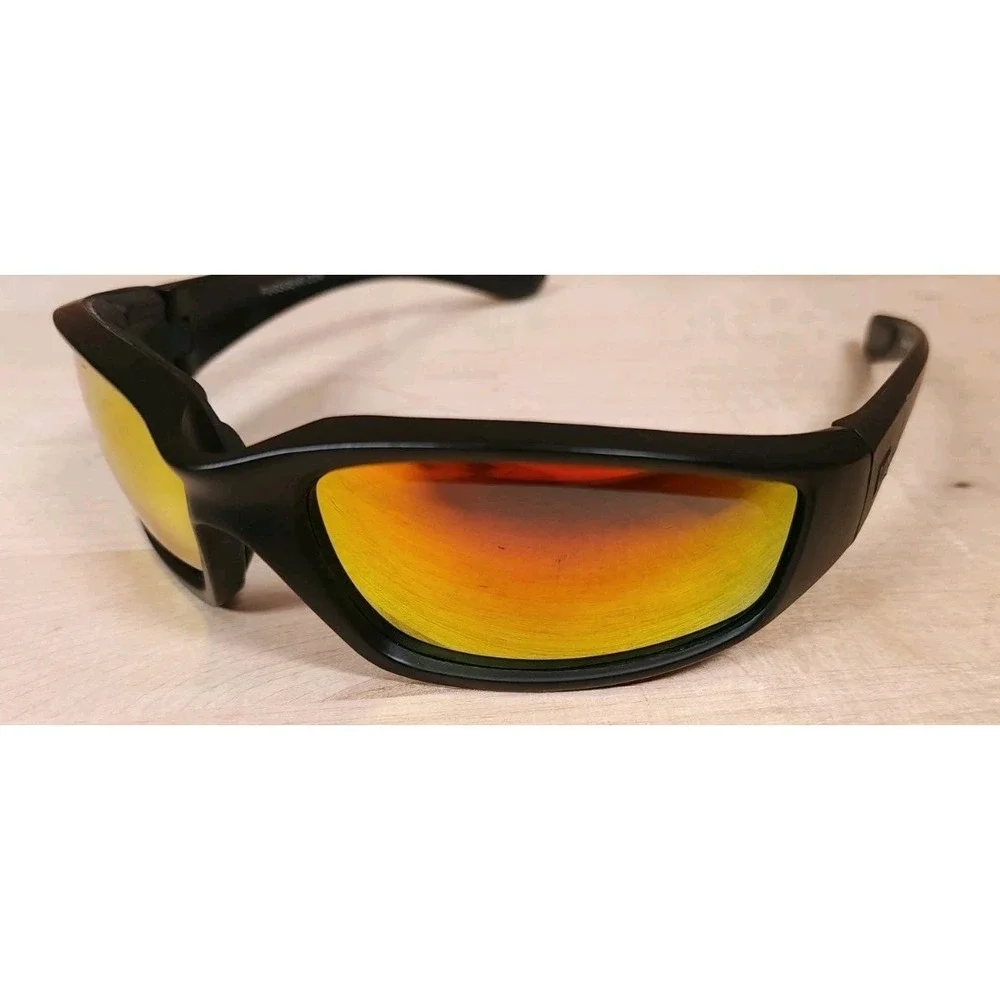 Pugs Ripper #4 Riding Sport Sunglasses Foam Protection Black Wraparound